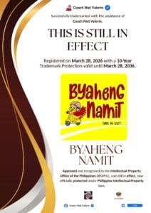 BYAHENG NAMIT trademark announcement