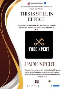 FADE XPERT trademark announcement