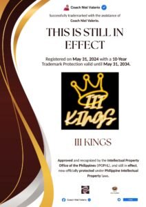 III KINGS trademark announcement