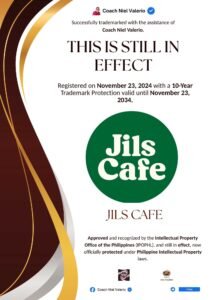 JILS CAFE trademark announcement