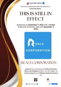 REALS CORPORATION trademark announcement